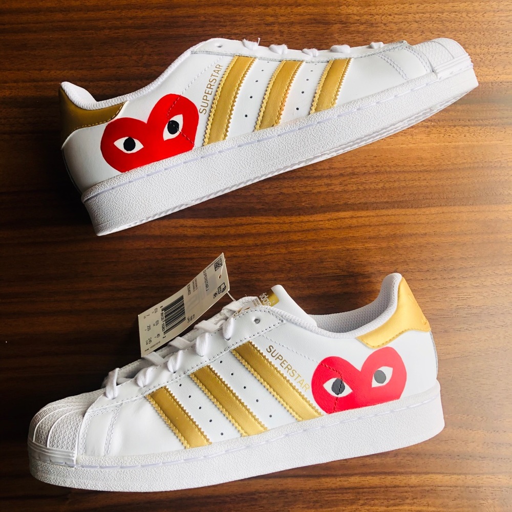 New adidas Superstar custom CDG Comme des Garcons